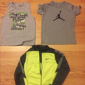 Nike sweater. Nike sleeveless shirt and T-shirt